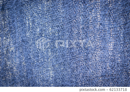 blue old towel close-up fabric and texture 62133718