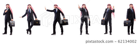 Arab man isolated on the white 62134002