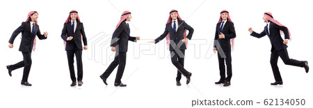 Arab businessman isolated on white Arab businessman isolated on white 62134050