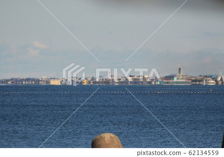 從名川川上市一河口看到的冬季海市rage樓 62134559