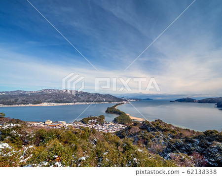 Amanohashidate with snow scene Amanohashidate with snow scene 62138338