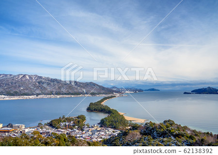 Amanohashidate with snow scene Amanohashidate with snow scene 62138392