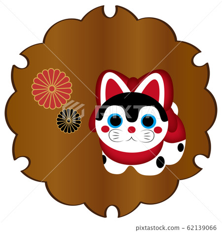 Cute komainu label illustration vector 62139066