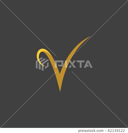 V Letter icon Template vector - Stock Illustration [62139122] - PIXTA