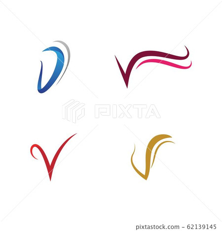 V Letter icon Template vector - Stock Illustration [62139145] - PIXTA