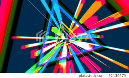 Dazzling triangular cartoon explosion portal Dazzling triangular cartoon explosion portal 62139673
