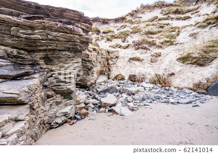 Rockfall at Maghera Beach near Ardara, County Donegal - Ireland Rockfall at Maghera Beach near Ardara, County Donegal - Ireland 62141014