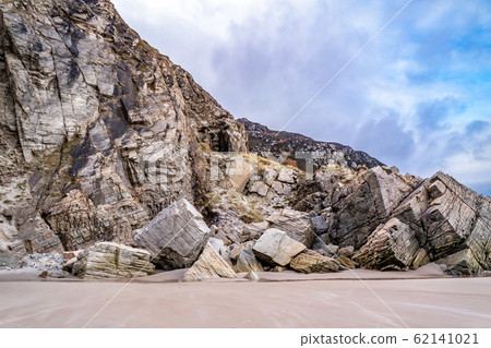 Rockfall at Maghera Beach near Ardara, County Donegal - Ireland Rockfall at Maghera Beach near Ardara, County Donegal - Ireland 62141021