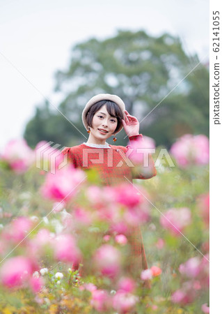 A woman in a dress A woman in a dress 62141055