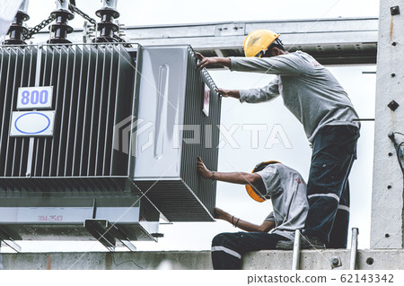 technician or electricity engineer working setup technician or electricity engineer working setup 62143342