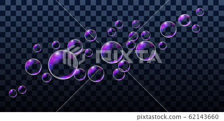 Realistic soap bubbles, set of design elements isolated on transparent background. Vector illustration Realistic soap bubbles, set of design elements isolated on transparent background. Vector illustration 62143660