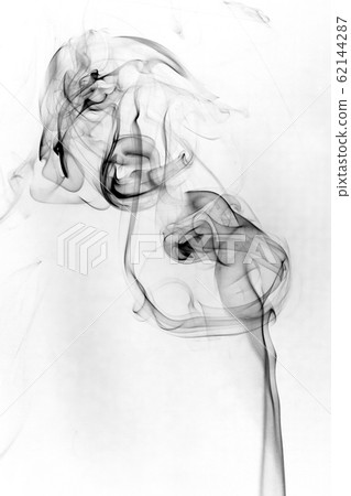 Smoke toxic movement on a white background. 62144287