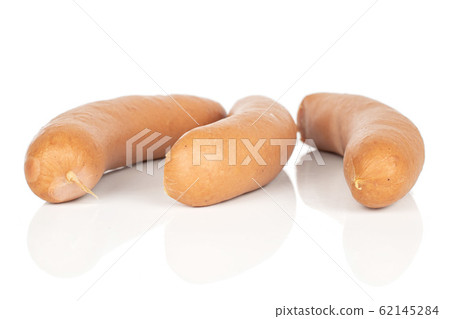 German pork sausage isolated on white German pork sausage isolated on white 62145284