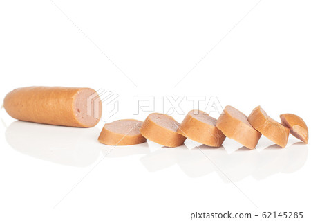 German pork sausage isolated on white German pork sausage isolated on white 62145285