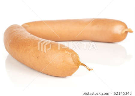 German pork sausage isolated on white German pork sausage isolated on white 62145343