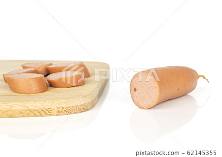 German pork sausage isolated on white German pork sausage isolated on white 62145355