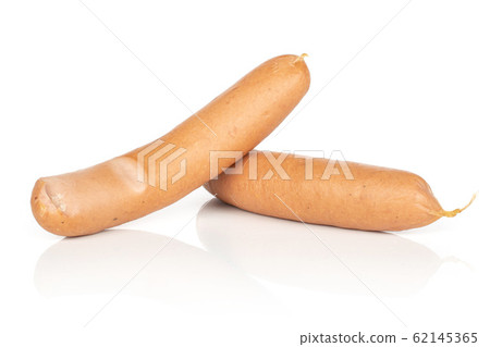 German pork sausage isolated on white German pork sausage isolated on white 62145365