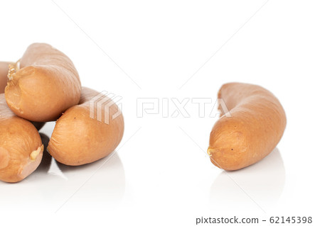 German pork sausage isolated on white German pork sausage isolated on white 62145398