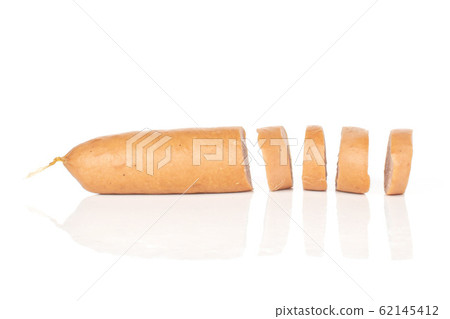 German pork sausage isolated on white German pork sausage isolated on white 62145412