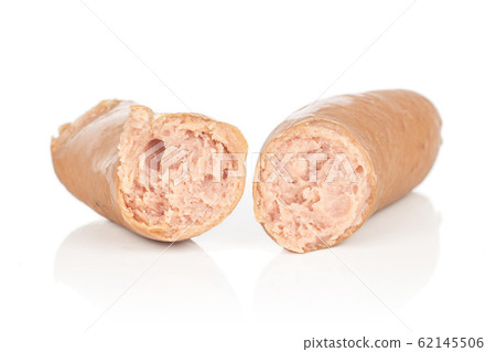 German pork sausage isolated on white 62145506