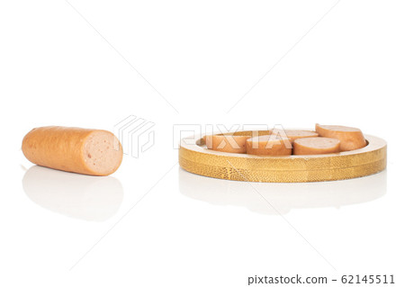 German pork sausage isolated on white German pork sausage isolated on white 62145511