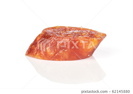 Smoked spicy sausage isolated on white 62145880