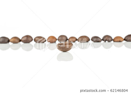 Fresh coffee bean isolated on white 62146804
