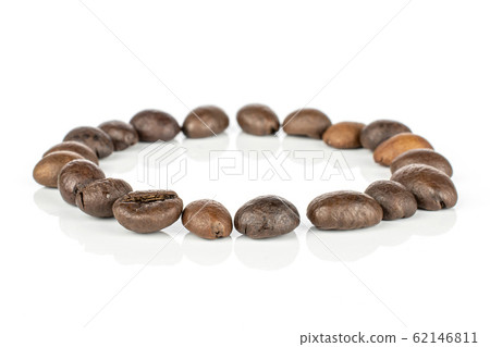 Fresh coffee bean isolated on white Fresh coffee bean isolated on white 62146811