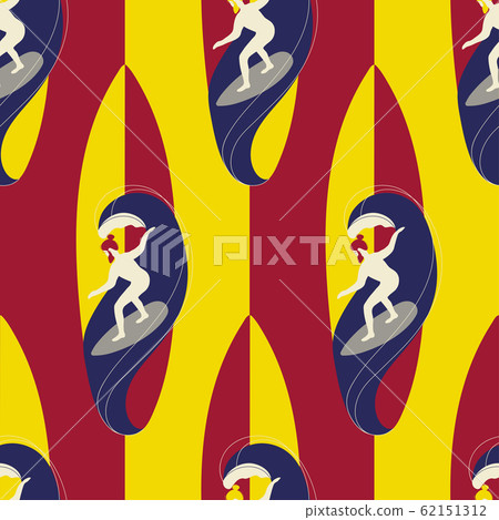 Surf seamless pattern 62151312