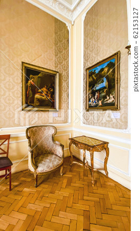 Potocki Palace in Lviv. Baroque palace. Inside Potocki Palace in Lviv. Baroque palace. Inside 62153127