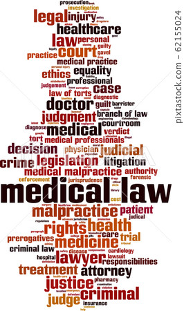 Medical law word cloud 62155024