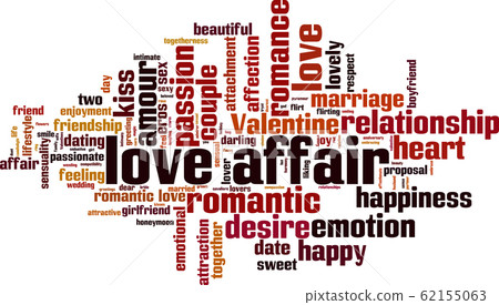 Love affair word cloud Love affair word cloud 62155063