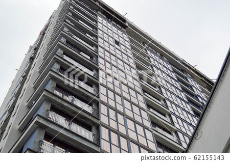 New modern tall blue glass multi-storey  62155143