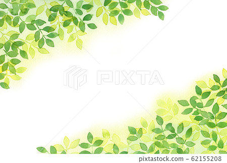 Background _ watercolor treetop _ postcard horizontal frame Background _ watercolor treetop _ postcard horizontal frame 62155208