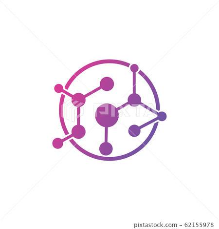 elegant molecule logo elegant molecule logo 62155978
