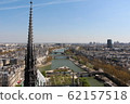 View of the Seine river from the rooftop of Notre Dame 62157518