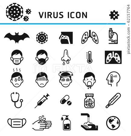 Virus infection icons vector illustration 62157764