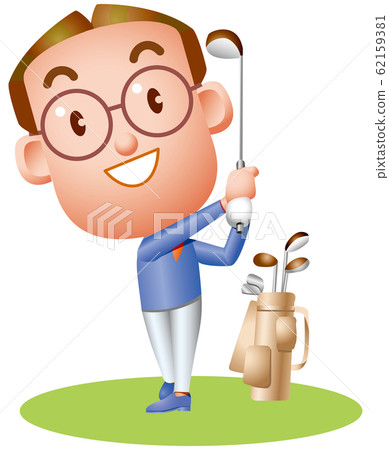 Man playing golf Man playing golf 62159381