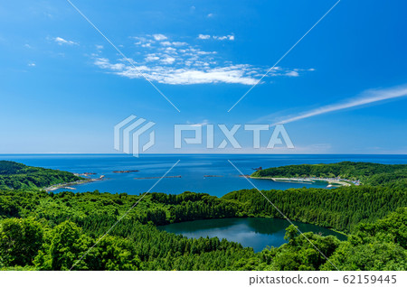 [Oga Peninsula, Akita Prefecture] Amazing view of the Sea of Japan from Hachibodai 62159445