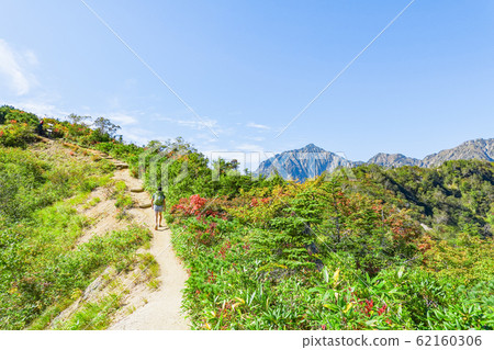 Goryudake mountain climbing in autumn (going on Tomi ridge) 62160306