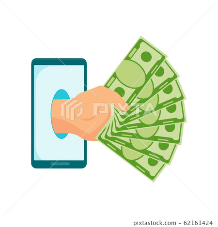 Hand with a fan of money 62161424