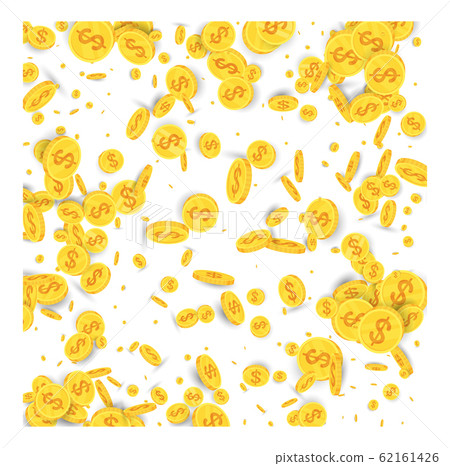 Spinning flying gold coins Spinning flying gold coins 62161426