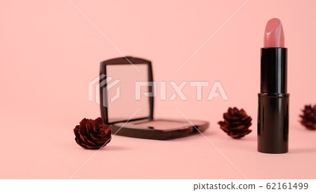 beautiful lipstick makeup cosmetic on pink beautiful lipstick makeup cosmetic on pink 62161499