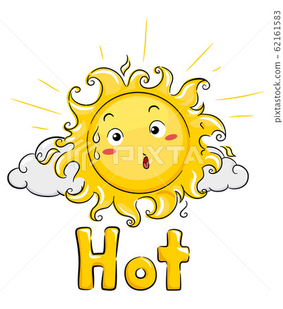Mascot Sun Hot Illustration 62161583