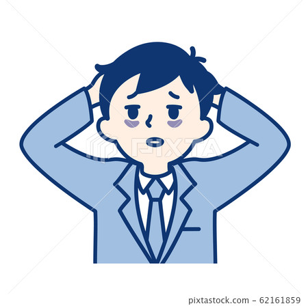 Men Businessmen Lack of sleep Thoughts 62161859