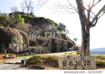 Nakatsugawa City, Gifu Prefecture Naegi Castle Ruins Castle Tower and Daimon Ruins Nakatsugawa City, Gifu Prefecture Naegi Castle Ruins Castle Tower and Daimon Ruins 62161897