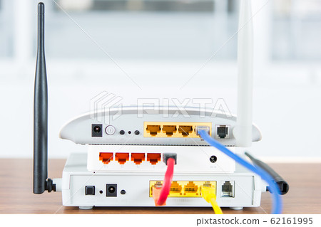 Wireless modem router network hub with cable 62161995