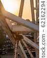 White steel structure on Sky at sunset 62162294