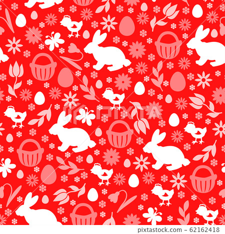 Easter symbols pattern seamless Easter symbols pattern seamless 62162418