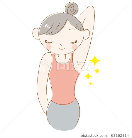 Woman Armpit Hair Removal Hair Removal - Stock Illustration 